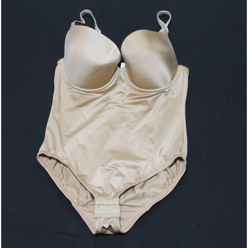 Maidenform Sweet Nothings Shaping Bodysuit 38C Nude Underwire Firm Shapewear